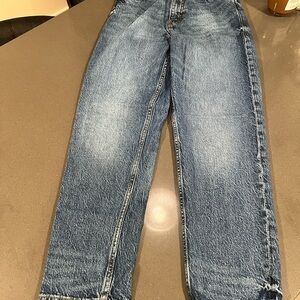 Zara Womens Straight Blue Jeans
